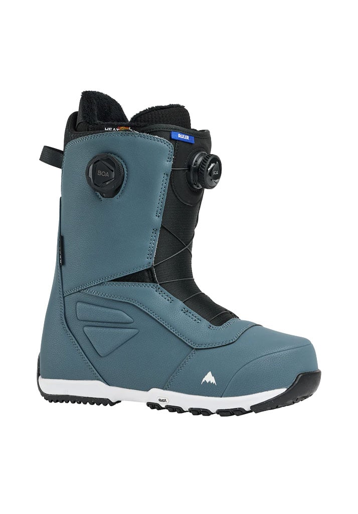 Burton Ruler Boa - Scarponi Da Snowboard Uomo (Taglia 7.5 D) - Modello Nero Con Doppia Zona Boa